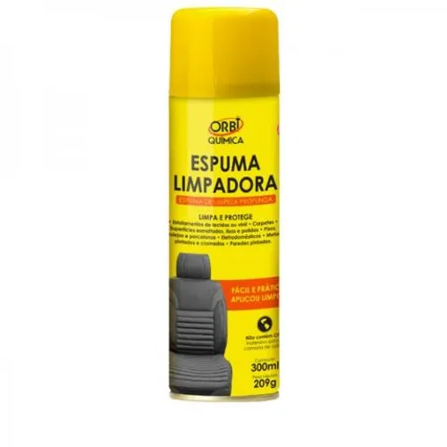 Espuma Limpadora Estofado Vinil E Tecidos Limpeza Profunda