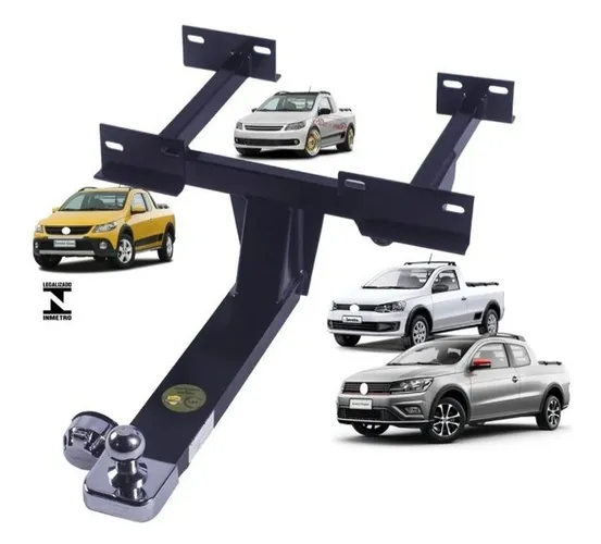 Reboque Engate Vw Saveiro G5 G6  G7  2008 a 2021  Atos, instalado