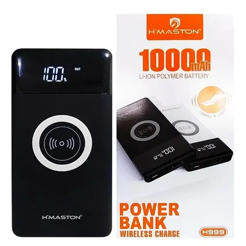 Carregador Portátil Wireless Power Bank 10.000mah H'maston
