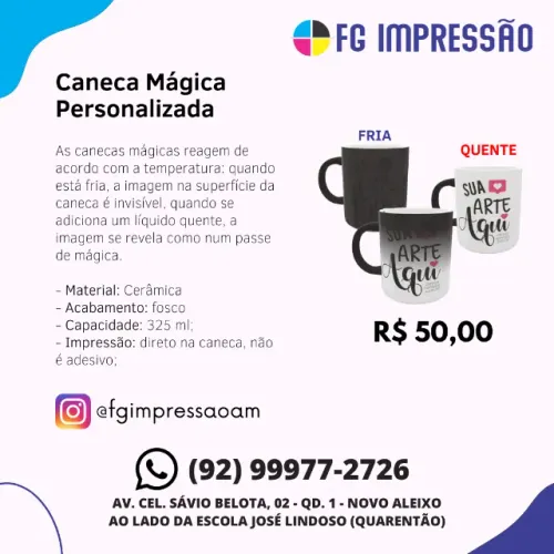 Caneca Mágica Personalizada
