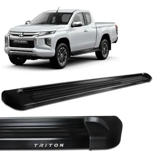 Estribo Mitsubishi Triton 2017 à 2021 - Alumínio Preto - CK181P