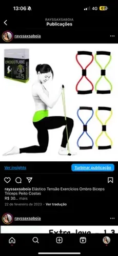 Elástico extensor oito 