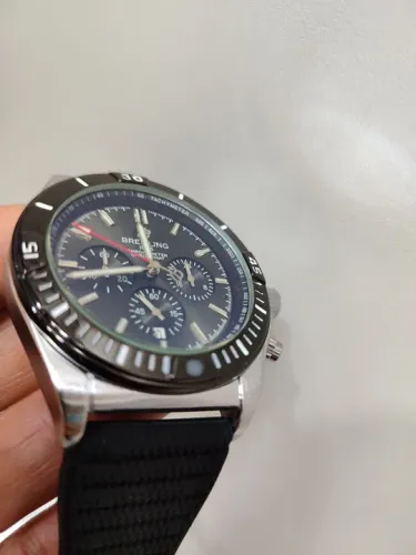 Relógio masculino funcional pulseira de borracha