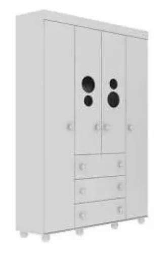 PromoçãoGuarda Roupa Infantil 6 portas  