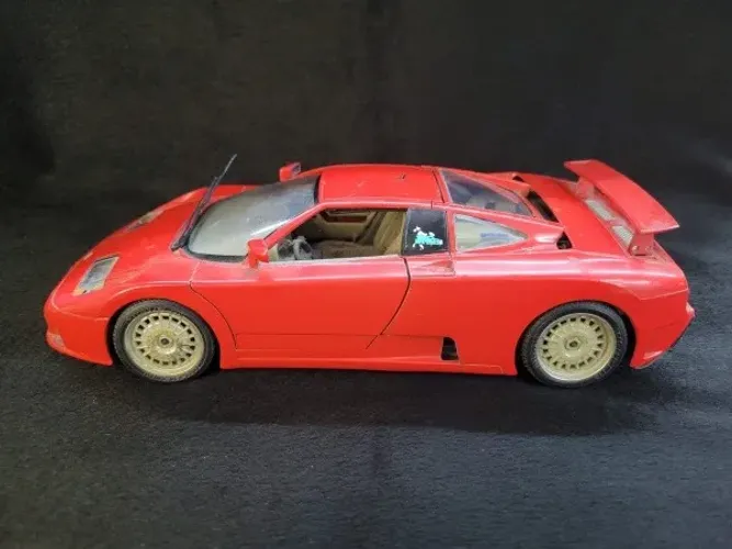 Miniatura Bugatti Eb 110 1991 Vermelha Bburago 1/18 (2)