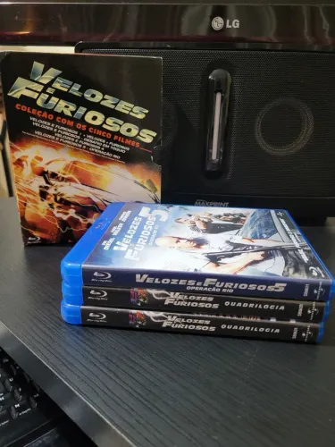 Box Blu-ray Velozes e furiosos -1,2,3,4 e 5