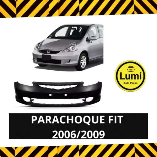 Parachoque Honda Fit 2006/2009 C/Furo - NOVO!!