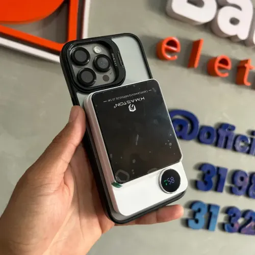 Carregador Portátil (Power Bank) sem fio com Carregamento Rápido de 10000mAh Hmaston  YD43