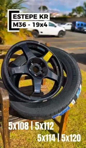 Estepe fino aro 19 com Pneu novo 155 80 19 Mercedes Bmw Volvo