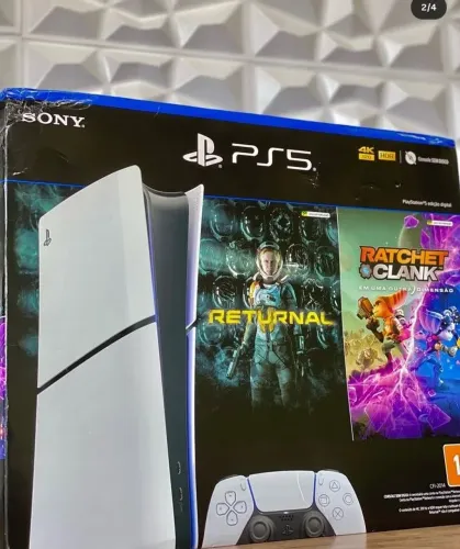 Playstation 5 slim mídia física+ 2 Jogos 1 ano de garantia
