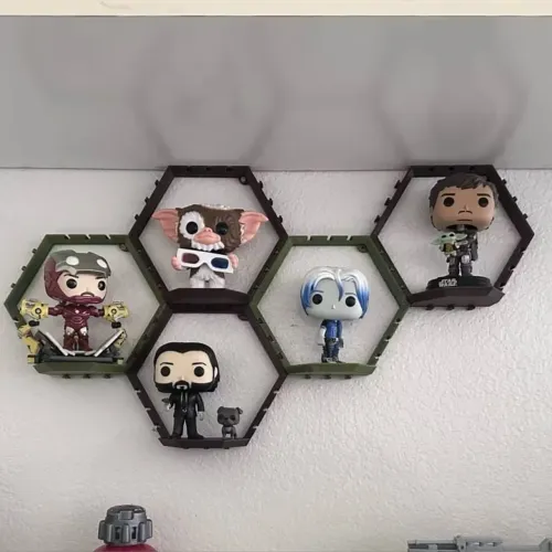 Prateleiras Hexagonais - Suportes de Funko 