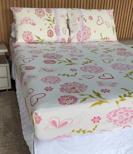 Lençóis de elástico malha 100% algodão 