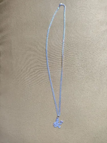 Prata 925 4 mm, 90 cm pingente tio patinhas 