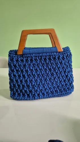 Bolsas de crochê em fio náutico e fio Anthurio  5 bolsas novas 
