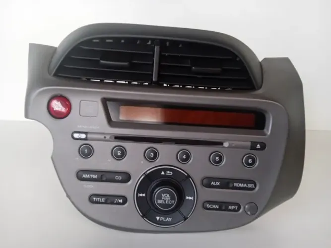 Moldura Painel Com Rádio E Difusor Ar Honda Fit 2009 a 14 Cod. 39100-tf0-p410-m1