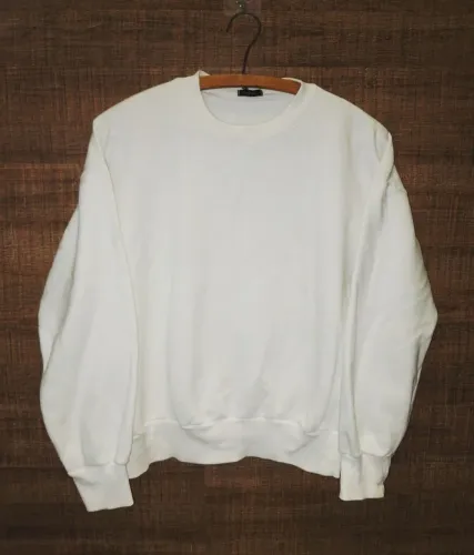 Blusa quentinha de moletom branca Tam P  marca H  haisa 