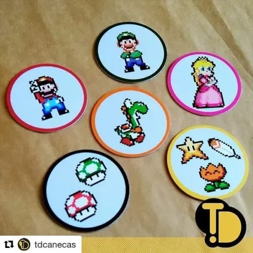 Conjunto de porta copos / imãs de geladeira