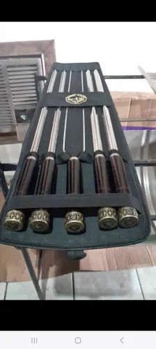 Jogo de espetos para churrasco