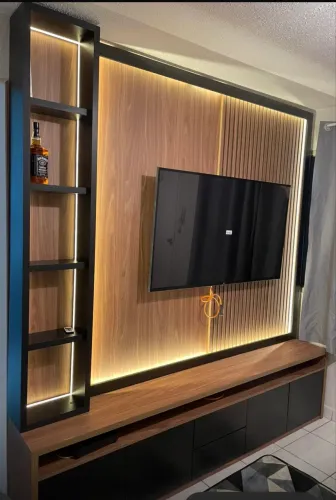 Painel para sala ripado