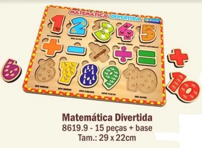 Matemática Divertida Brinquedo Educativo Pedagógico