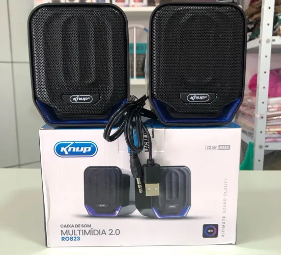 Caixa de Som Multimídia 2.0 Knup RO823