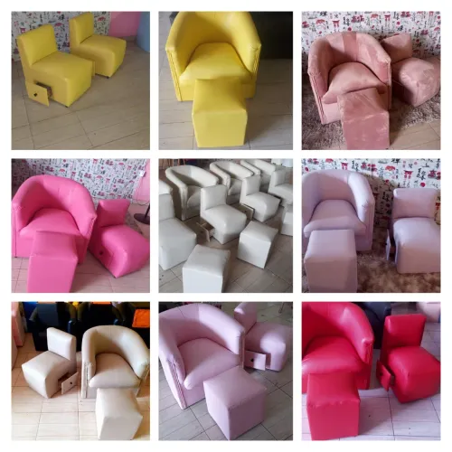 Cadeira de manicure + poltrona c puff Confortáveis