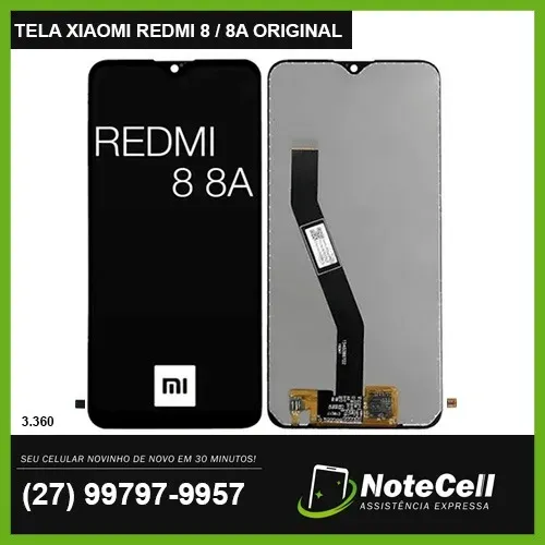 Tela Display Para Xiaomi Redmi 8 / 8A Original 3.360 - Instalação Expressa Em 30 Minutos!!