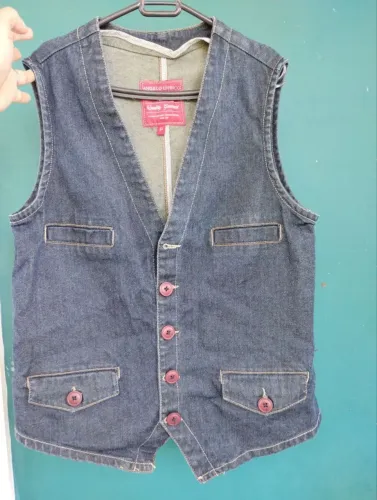 Colete jeans Unissex