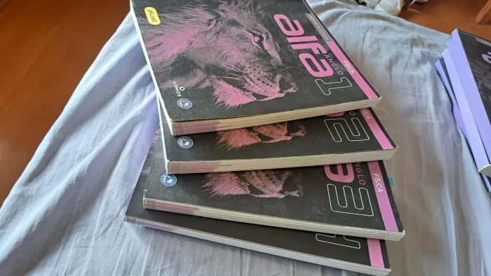 Livros de física Anglo para enem e vestibulares