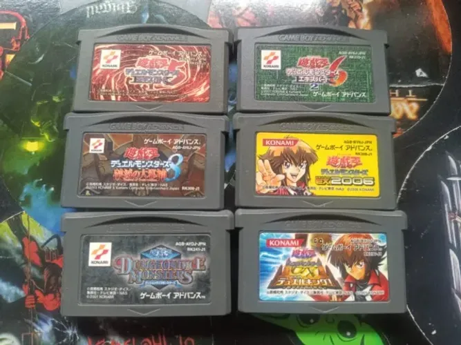 Lote de jogos Yugioh GBA JP
