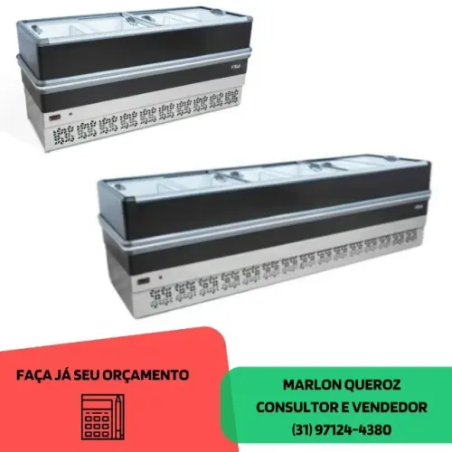 Ilha de Congelados 2/3M Polar Novo
