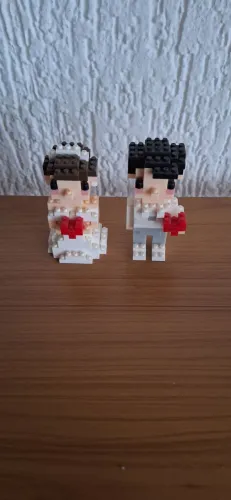 Miniaturas de noivos Lego genérico