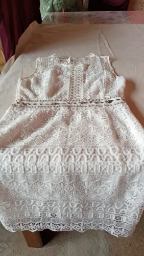 Vestido novo branco G forma pequena