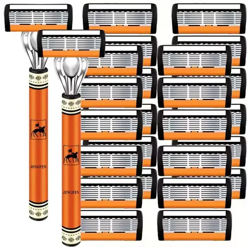 Aparador de Pelos Com 6 camadas de aço inoxidável Com 24 Refis