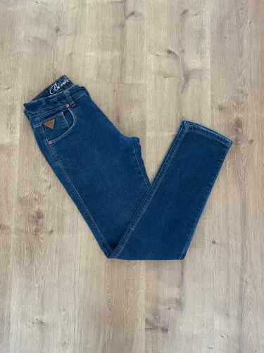 Calça jeans feminina azul tam 14 Bivik Jeans