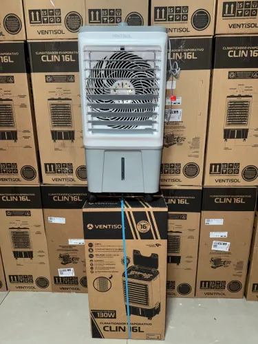 Ventisol Climatizador Portátil 16L - Silencioso, Ar Frio, Umidificador