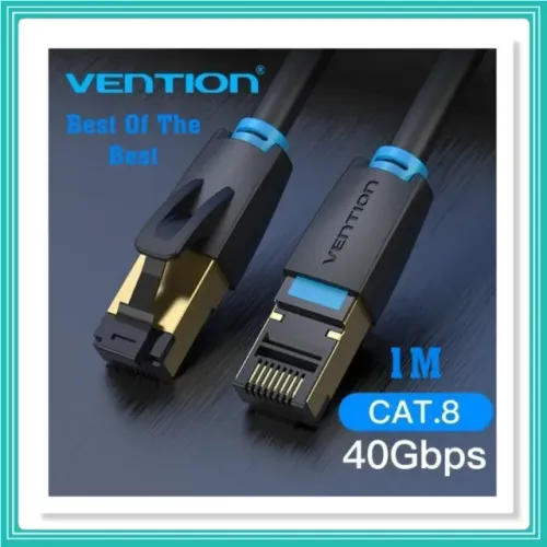 Vention Cabo Internet Cat8 Alta Velocidade Cat8 1 Metro 40 Gbps