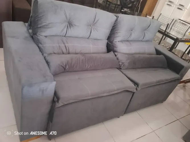 Sofá retrátil reclinável com frete e entrega grátis aproveite esse oferta