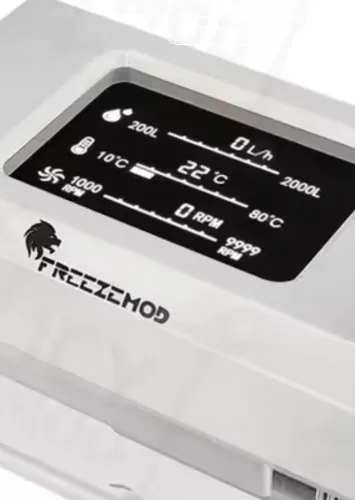 Medidor de fluxo de watercooler FREEZEMOD,  silver 