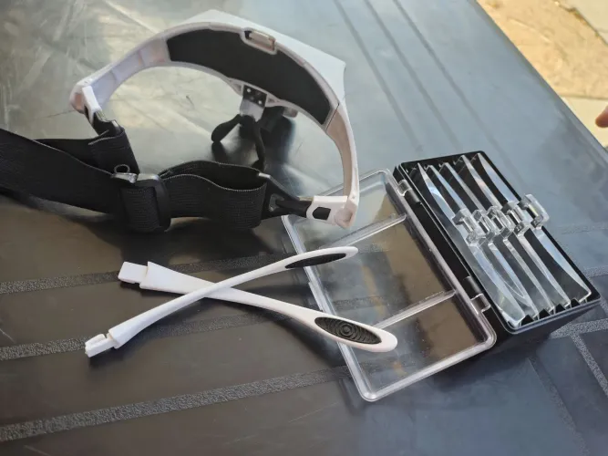Óculos extensor para cílios, celular