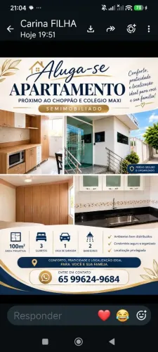 Apartamento para aluguel direto com proprietaria