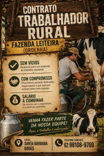 Vaga trabalho rural