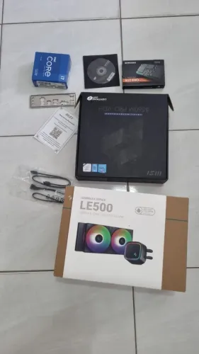 Intel i7 11700k + walter cooler gamaxx LE 500 + placa mãe MSI b560M + ssd samsung