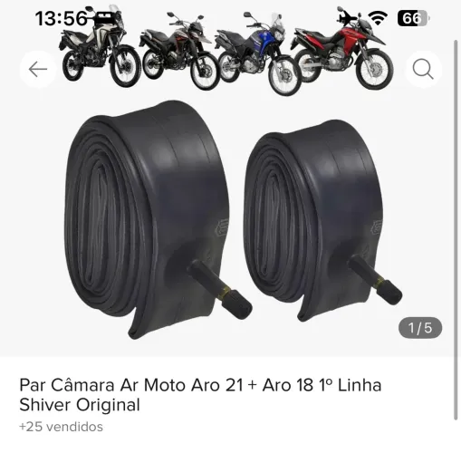 Câmara de ar Motos aro 21 + aro 18
