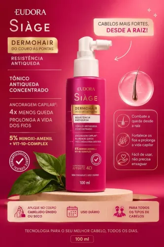 Tônico Antiqueda Siàge Dermo Hair Eudora