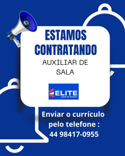 Auxiliar de Sala de Aula - Colégio Elite Umuarama