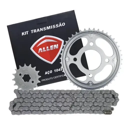 Kit Transmissão relação Titan 160 start Fan titan 16-25 Allen Relação Corrente Coroa Pinhã