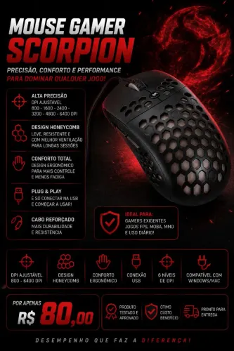 Mouse Gamer Scorpion