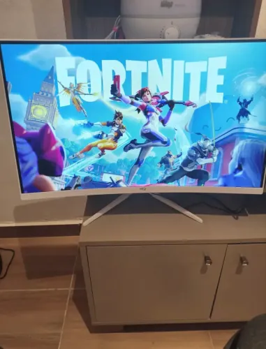 Monitor Gamer Branco 27 Curvo 1ms 180hz Hq Premium Hqw27c