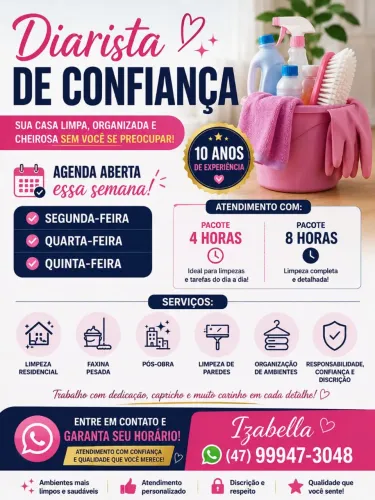 Agenda aberta pra essa semana 